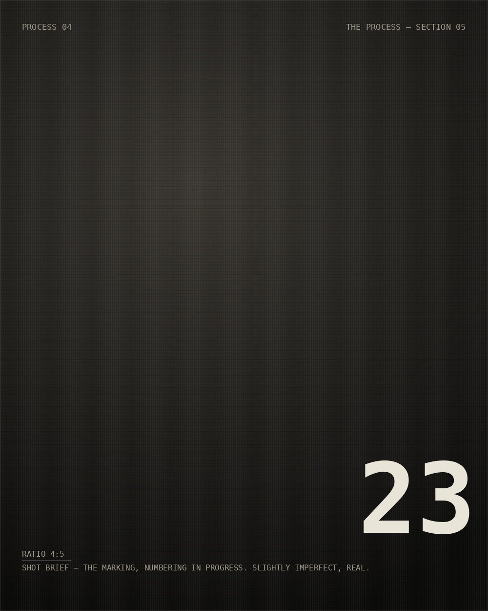 04 — THE MARKING
